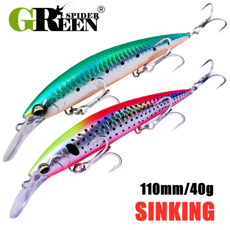 GREENSPIDER Heavy Weight Minno - огляд і ціна Fishing Lure Jerkbait